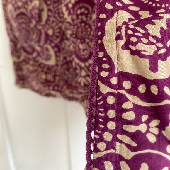 100% silk Top w/ brass buttons - Picture 9 of 10